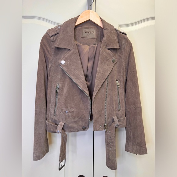 BLANKNYC Suede Moto Jacket size Small Never Worm - Picture 4 of 12
